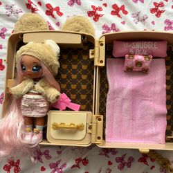 Doll With Back Pack Case