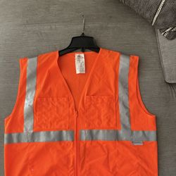 High Visibility Green, Orange Safety Vest 