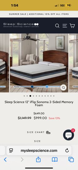 Sleep Science iflip Mattress