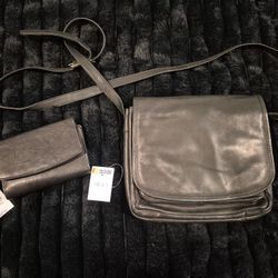 Leather Purse And Matching Wallet