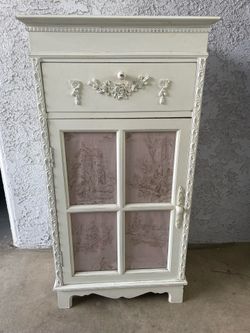 French Country style cabinet