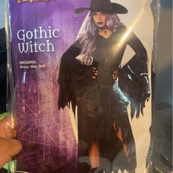 Gothic Witch Costume Like New