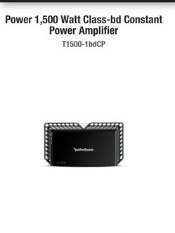 Rockford Fosgate T1 12s & 1500 watt mono amplifier
