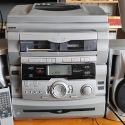 Rare Gpx S7794 4ohm Stereo System Cd Player Tape TurnTable