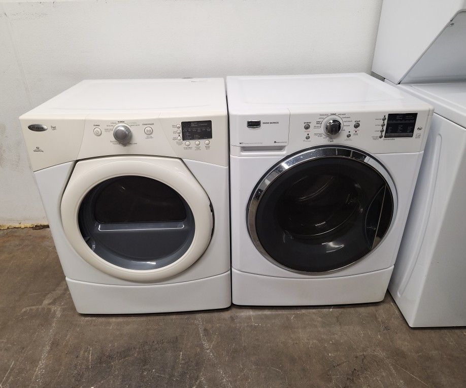 MAYTAG WASHER AND WHIRLPOOL ELECTRIC DRYER DELIVERY IS AVAILABLE AND HOOK UP