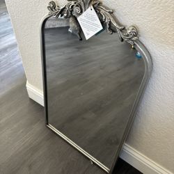19x31 Mirror, Antique Silver New