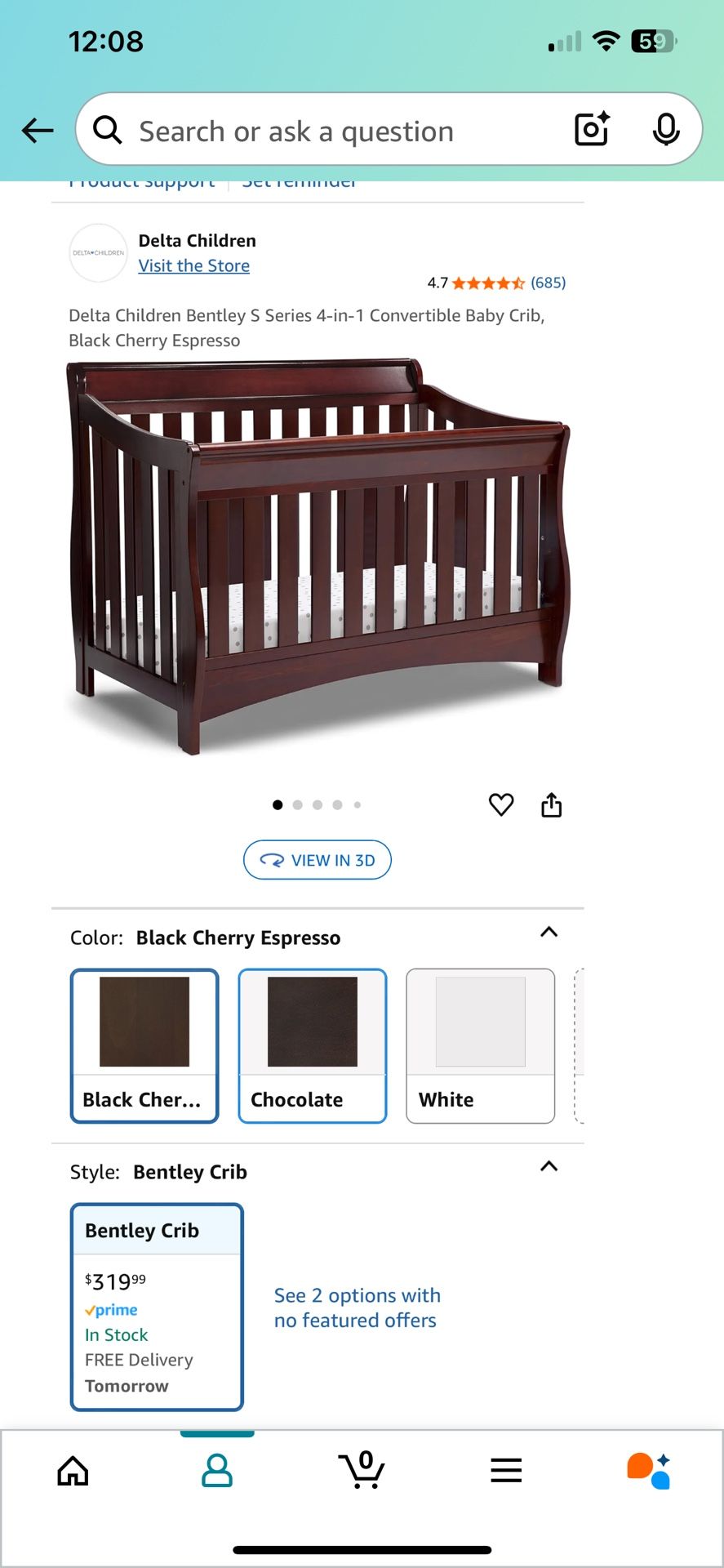 Delta Baby crib