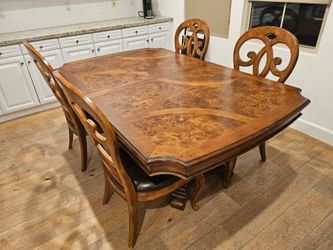 Thomasville solid wood expandable dining table set (6 chairs) $850 OBO