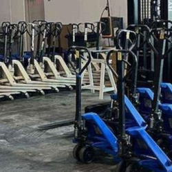 Tons of Pallet jacks from$220-399 we deliver free