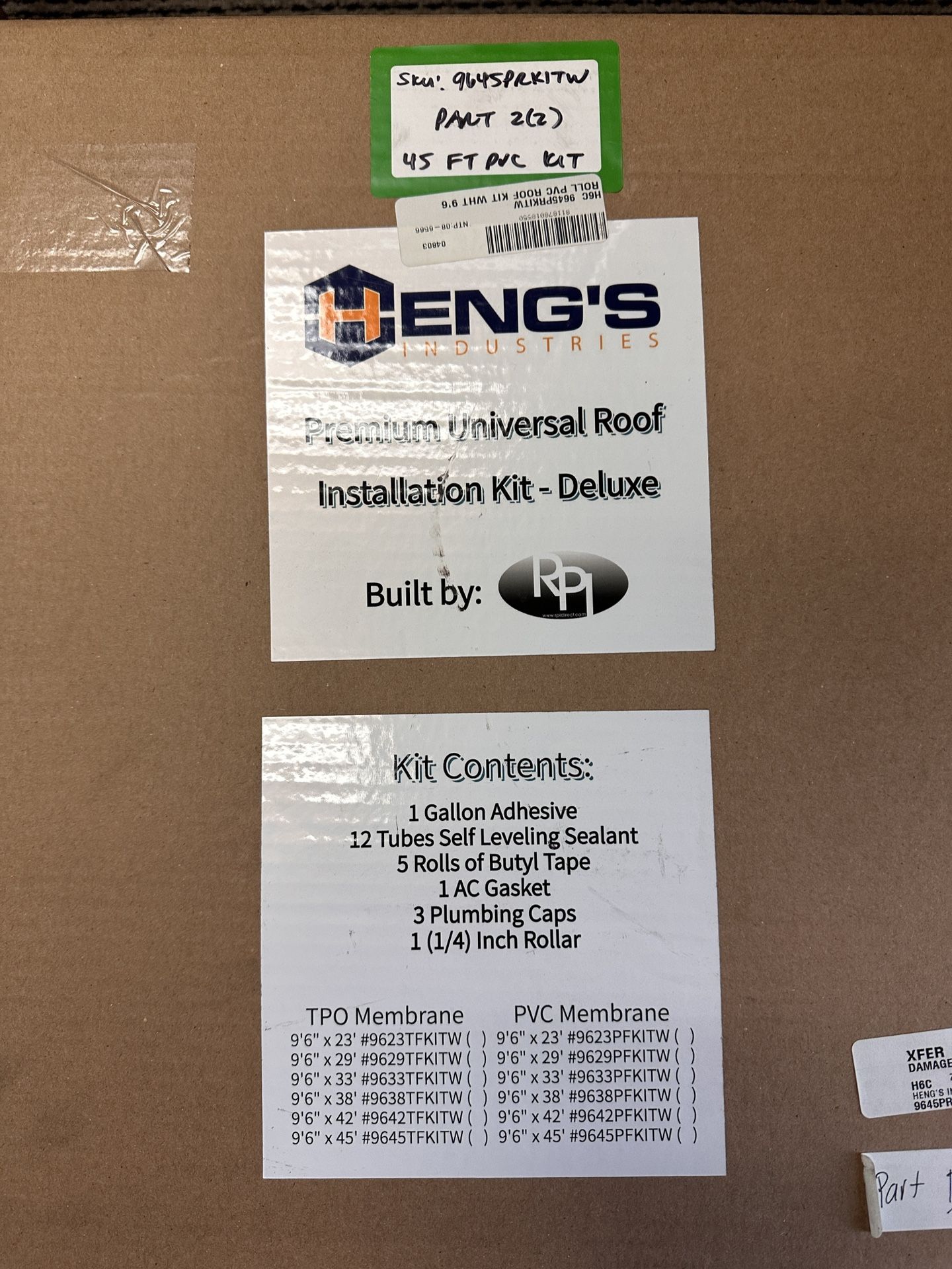 Heng's Industries Premium Universal RV Roof Installation Kit. NO Membrane. Just Materials for installation.