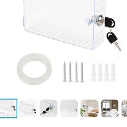 Large thermostat lock box cover with key (2)