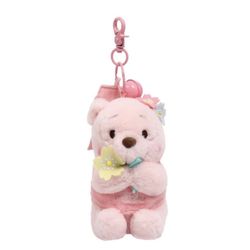 Pink Winnie The Pooh Plush Keychain 