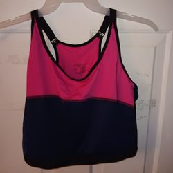 RUBY RIBBON SPORTS BRA - SIZE 50 - Navy/Pink 