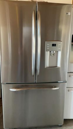 GE 3-Door Stainless Steel Refrigerator Fridge

