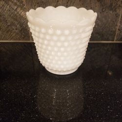  Vintage Milk Glass Plant Base