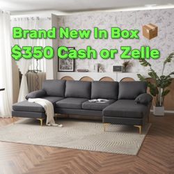 Sealed In Box 📦 U Shape Sectional Couch 🛋️ 
