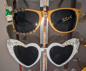 Bride And Groom Just Married Sunglasses