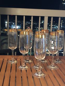 Champagne Flute Glass Set
