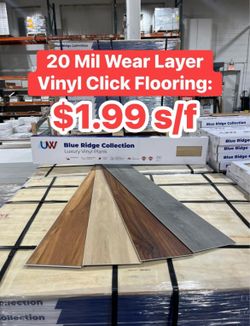 $1.99 Vinyl Click Flooring — Extra Durable 20 Mil Wear Layer💪💪