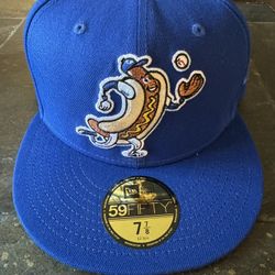 LA Dodgers Hot Dog Fitted Hat Size 7 7/8