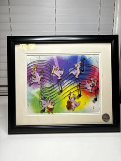 Disney Figment Musical Instruments Trumpet Drums Bass Framed LE 500 Pin Set
