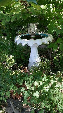 Cement Water Fountain w/ pinaple