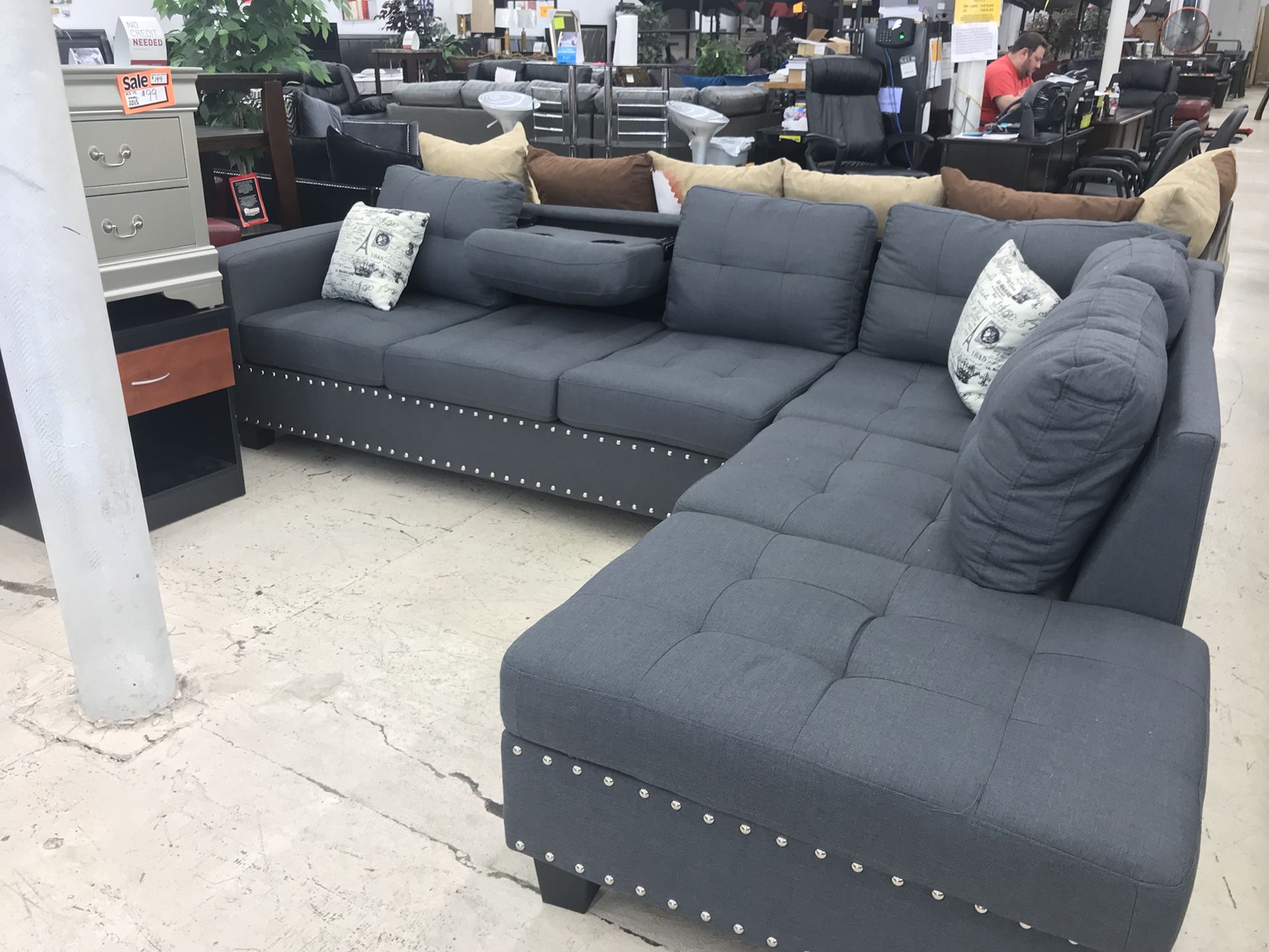 LIVING ROOM SET 2 PC SECTIONAL ON SALE