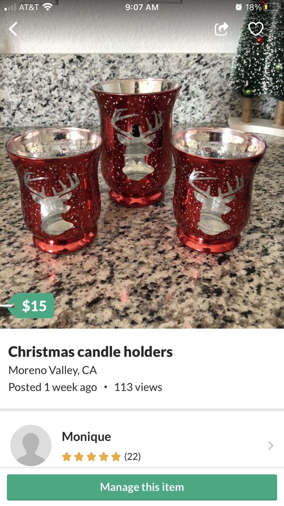 Christmas Candle holders