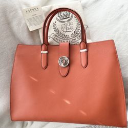 NEW (No Tags) Ralph Lauren Leather Tote Bag 