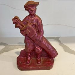 Cast Iron Red Golf Caddy Door Stop Jahn Foundry 8” Tall Door Stop Golf Cast Iron