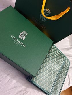 Green Goyard zip with Box