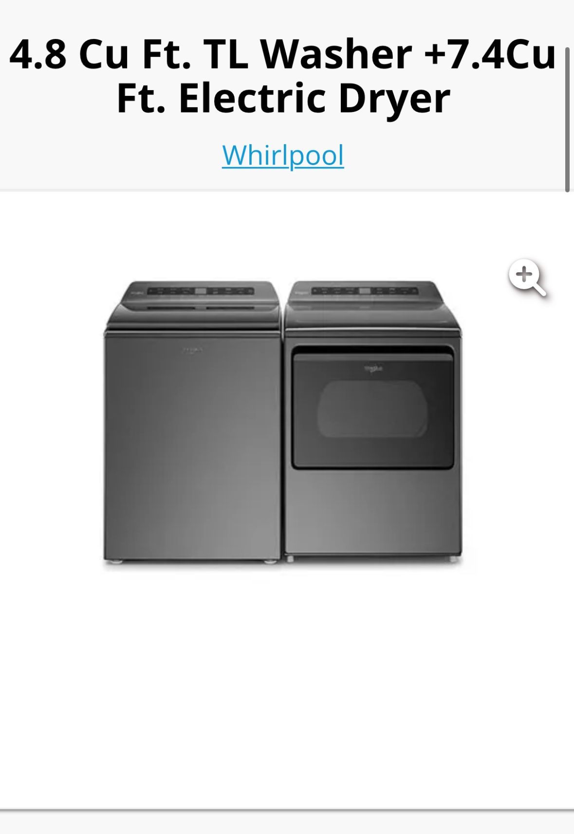 Washer and Dryer