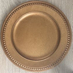 Gold Dinner Chargers - 160 Count