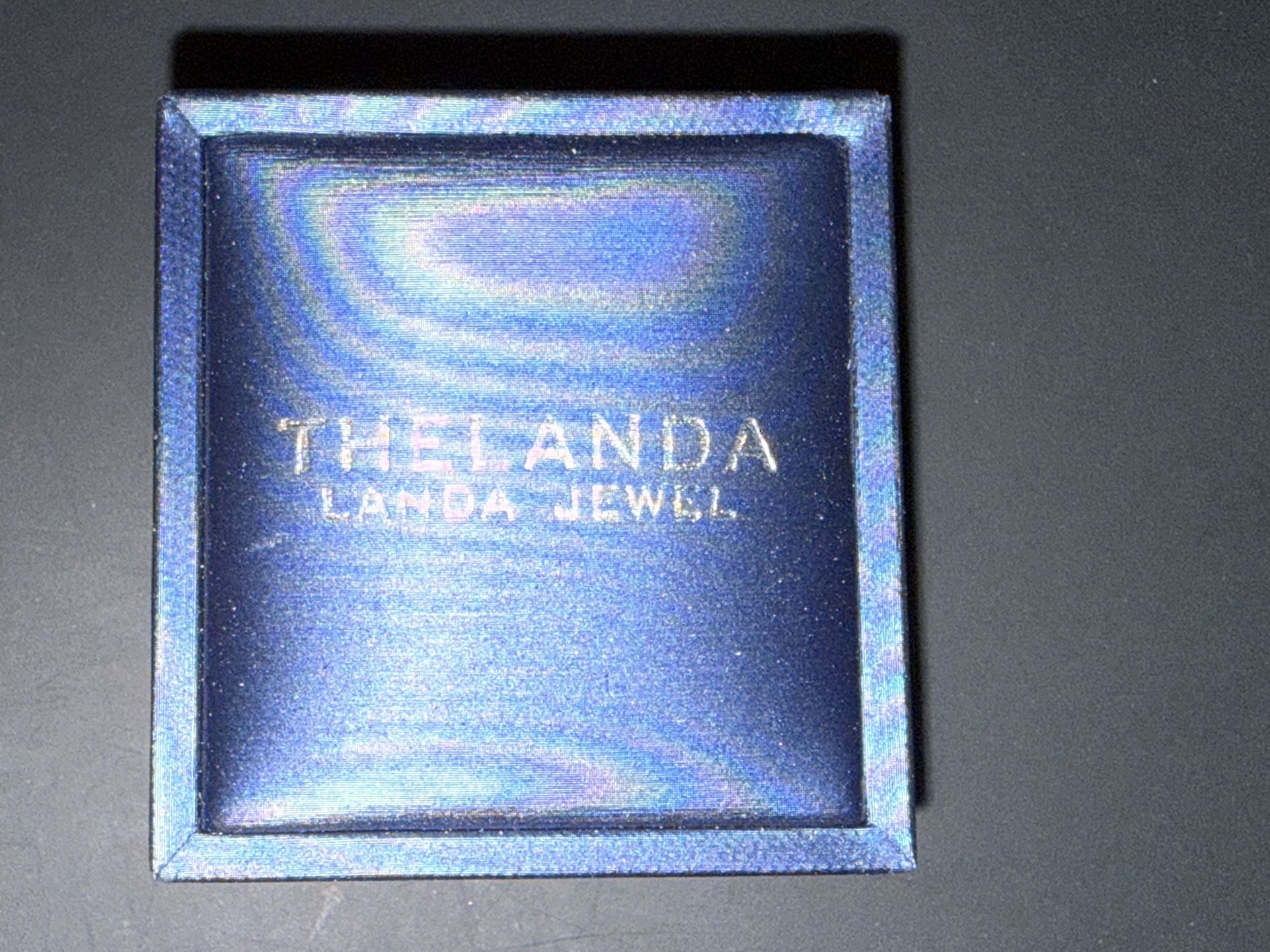 NEW THELANDA Genuine Moissanite Sterling Silver Three Stone Halo Ring, Size 8.5