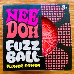 New Authentic NeeDoh Orange Fuzz Ball NeeDoh in Orange
