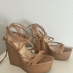 Bratz Vibe Lace Up Wedges Size 5.5
