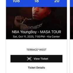 Orlando Youngboy Concert Ticket