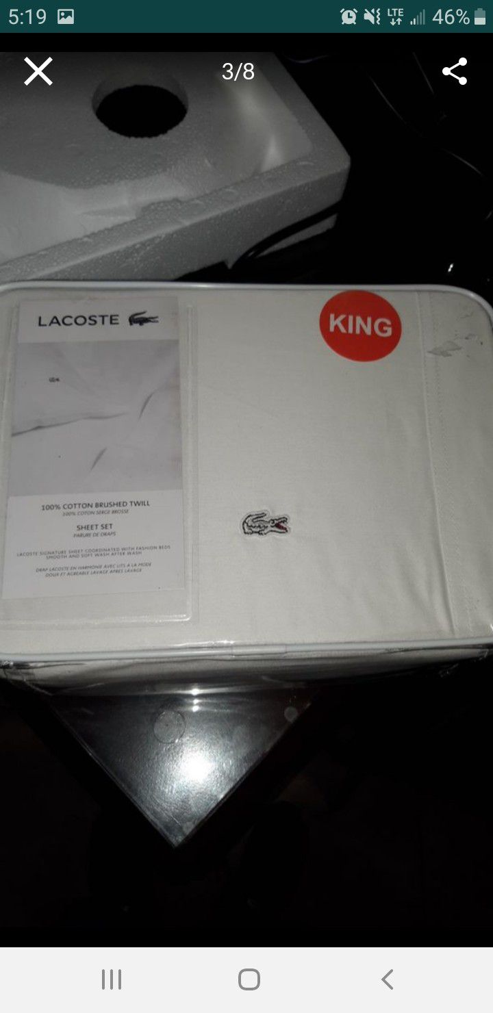 Sheet set LACOSTE king