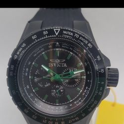 invicta Aviator skyshock Men's Chronograph watch 50mm green and black 