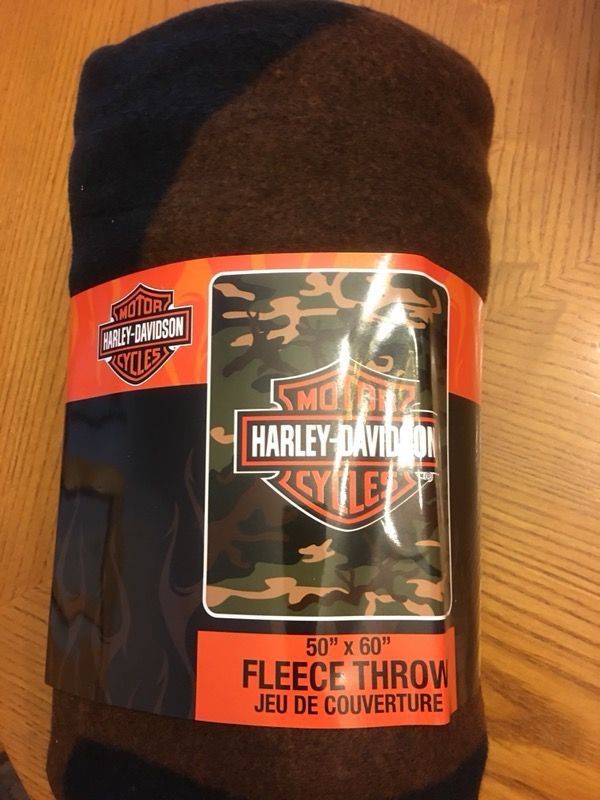 Harley Davidson 50” x 60” fleece blanket