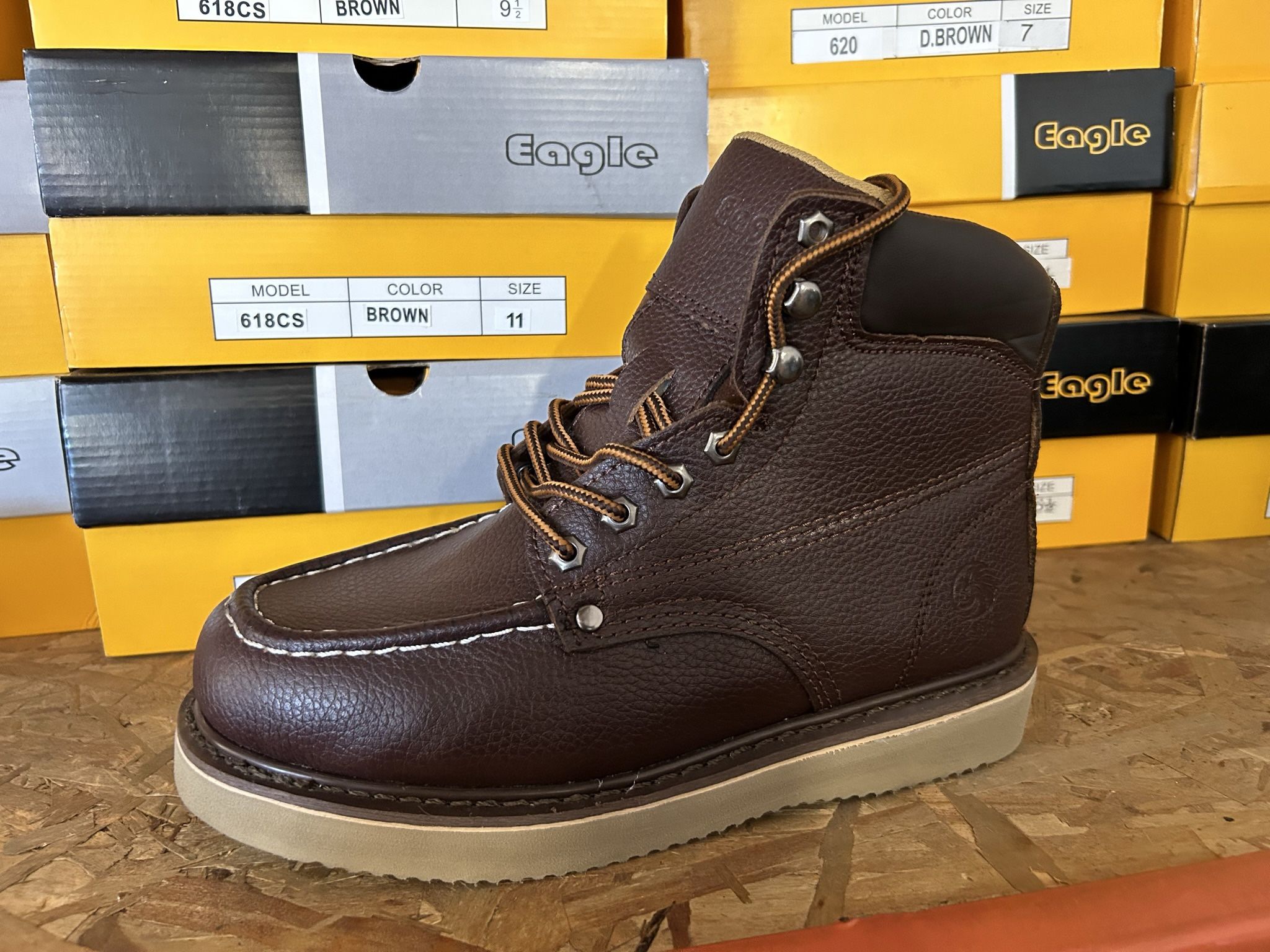 Real Leather Work Boots $48