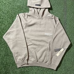Desert Taupe Essentials Hoodie Size Large