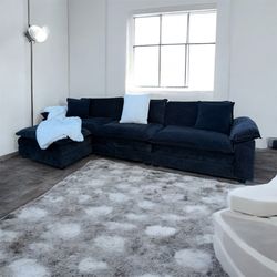 ✨Modern Modular Dark Navy Blue Sectional✨ 🚚DELIVERY AVAILABLE🚚