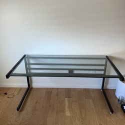 Metal Glass Desk 