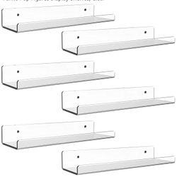 Acrylic Floating Shelves 6pack 
