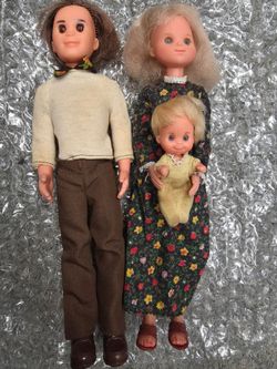 Vintage 1973 Mattel The Sunshine Family Dolls