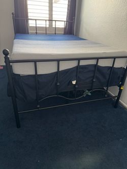 Full size metal bed frame