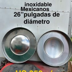 Comales, Redondos, Hondos O De Bola Grandes, De 26 Pulgadas De Diámetro