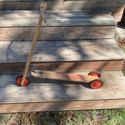 Antique Wooden Scooter