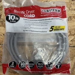 Electric Dryer Cord